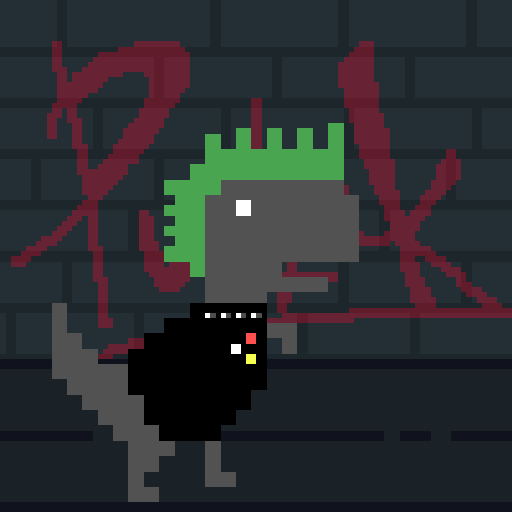 Punk rock inspired Dino Runner NFT