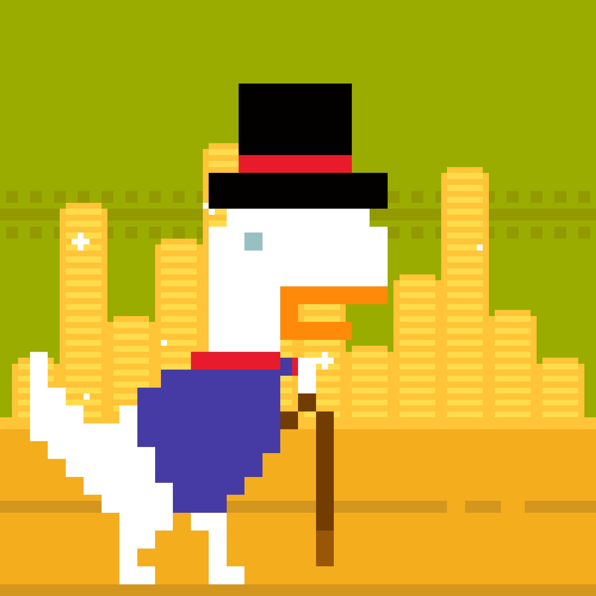 Scrooge McDuck inspired Dino Runner NFT